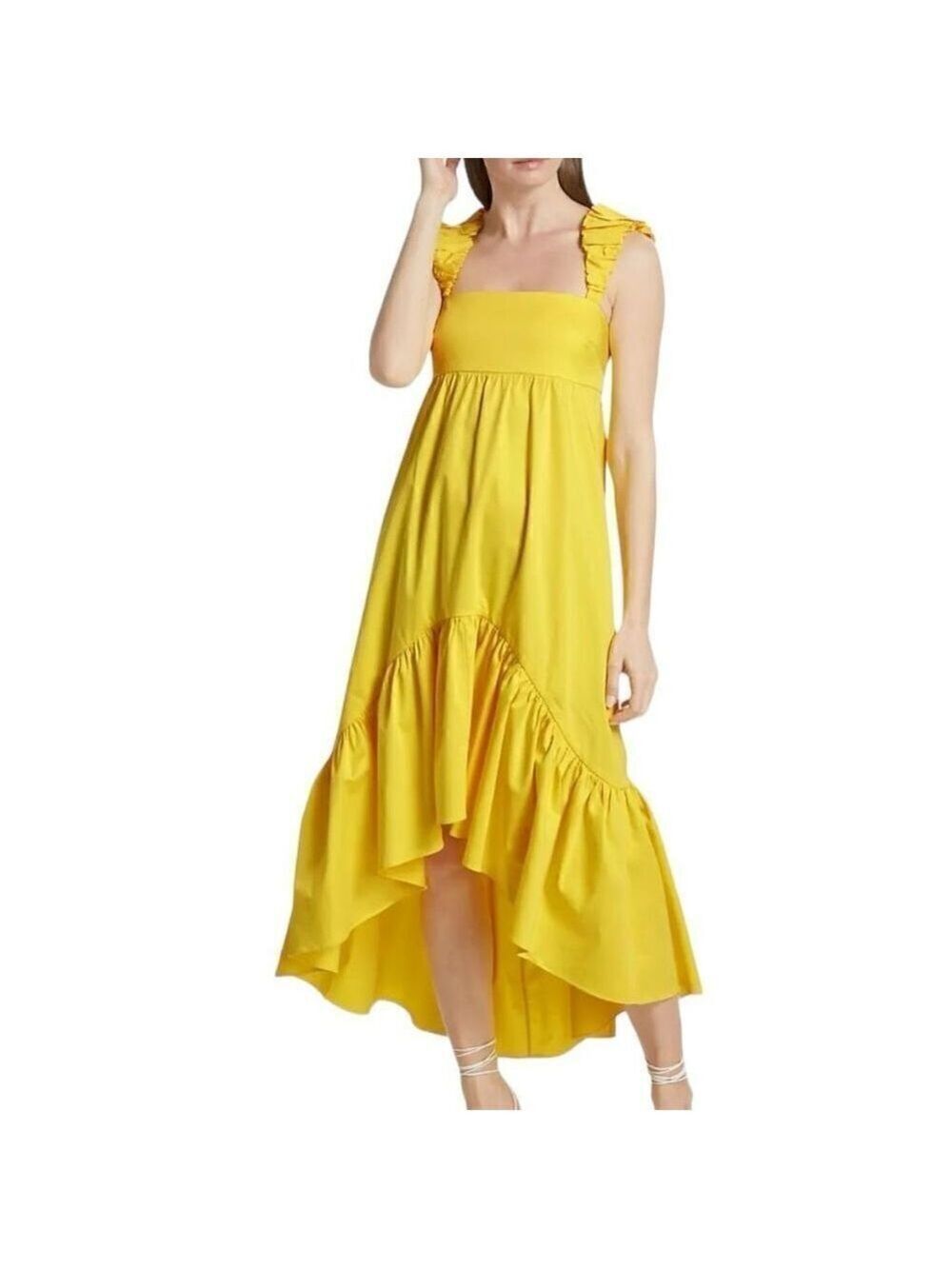 Alexis Natalia Yellow Cotton Poplin Sundress Size Small